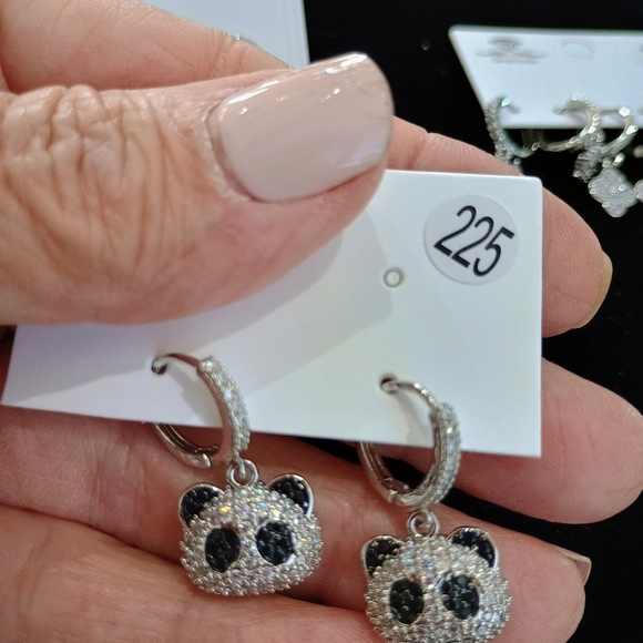 5 Stunning Pairs Of Silver Earrings Set - Picture 3 of 4